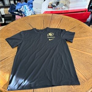 Nike Dri-Fit Colorado Buffalos Black and Gold Men's Short Sleeve Tee